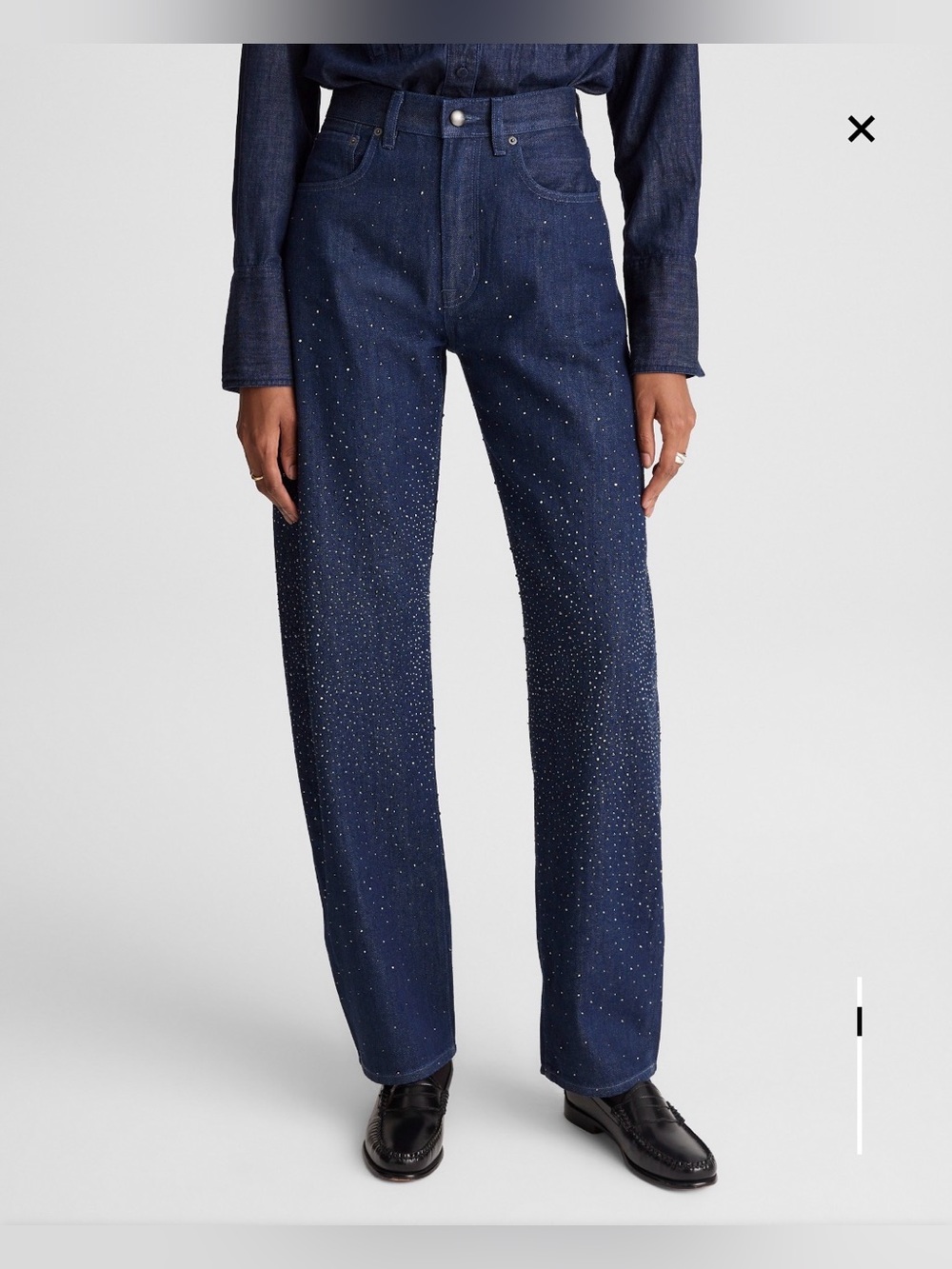 Madewell The Embellished Balloon Jeans, Size 25